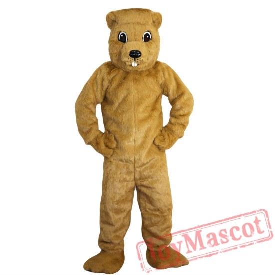 Yellow Groundhog Gophers Mascot Costume Adult