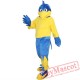 Blue Sports Eagle Mascot Costume Adult