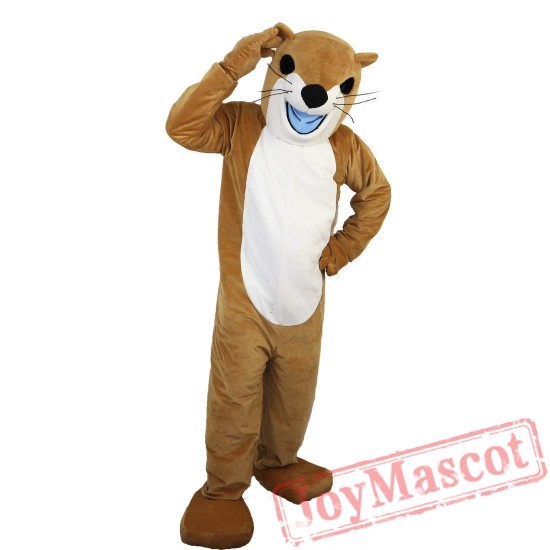Brown Weasel Marten Ermine Mink Mascot Costume