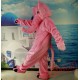 Pink Elephant Mascot Costume Adult