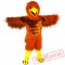 Red Brown Eagle Mascot Costume Adult