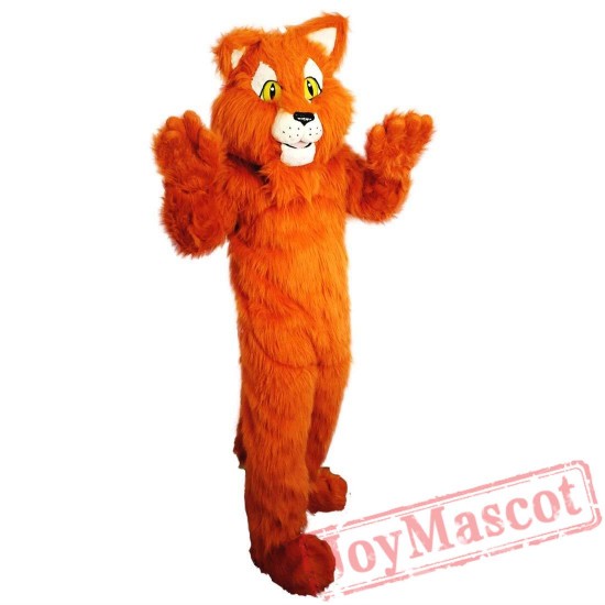 Long Hair Cat Mascot Costume Adult