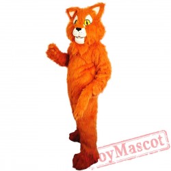 Long Hair Cat Mascot Costume Adult