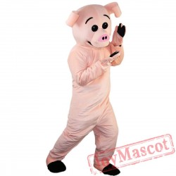 Pink Pig Mascot Costume Adult