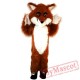 Long Hairy Fox Mascot Costume