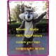 Grey Big Wolf Mascot Costume Plush Wolf