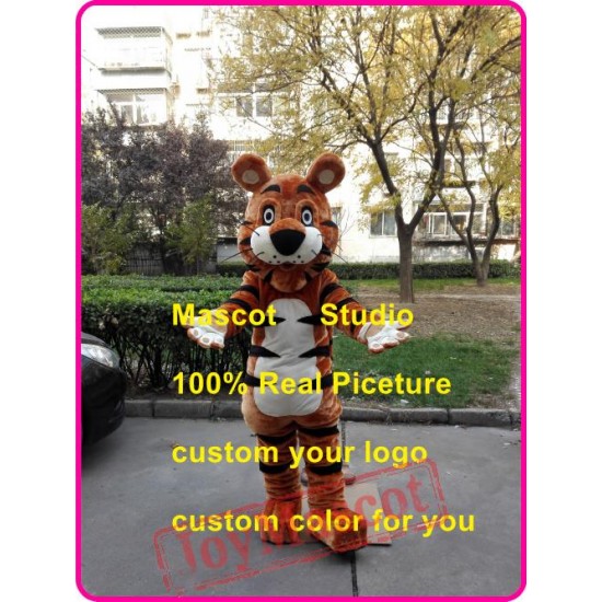 Tiger Mascot Costume Custom Cartoon Character