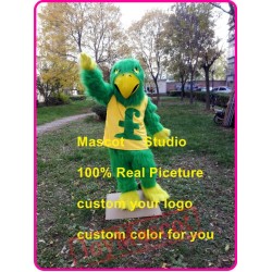 Green Falcon Mascot Costume Plush Green Hawk Eagle Mascot