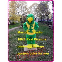 Green Falcon Mascot Costume Plush Green Hawk Eagle Mascot