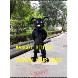 Black Dog Mascot Costume