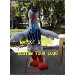 Plush Stork Mascot Costume
