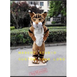 Brown Wildcat Mascot Costume Courgar Mascot