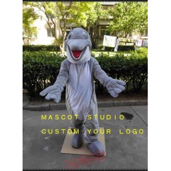 Dolphin Mascot Costume Cartoon Character