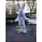 Fat Easter Rabbit Mascot Costume White Bunny