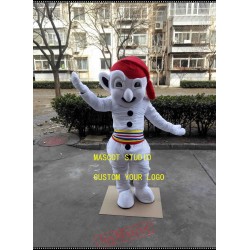 White Snowman Mascot Costume