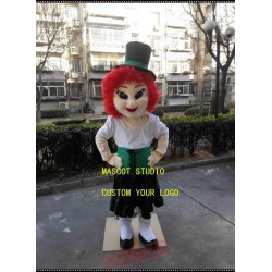 Red Hair Elf Mascot Costume Leprechaun