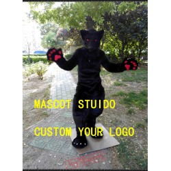Black Wolf Fursuit Dog Fursuit Mascot Costume