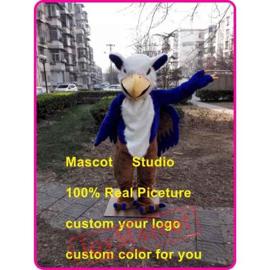 Blue Griffin Mascot Gryphon Costume