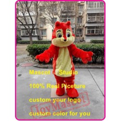 Orange Squirrel Mascot Costume