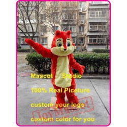 Orange Squirrel Mascot Costume
