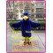 Blue Eagle Mascot Costume Plush Falcon Hawk